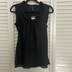 medium Spense black sheer blouse